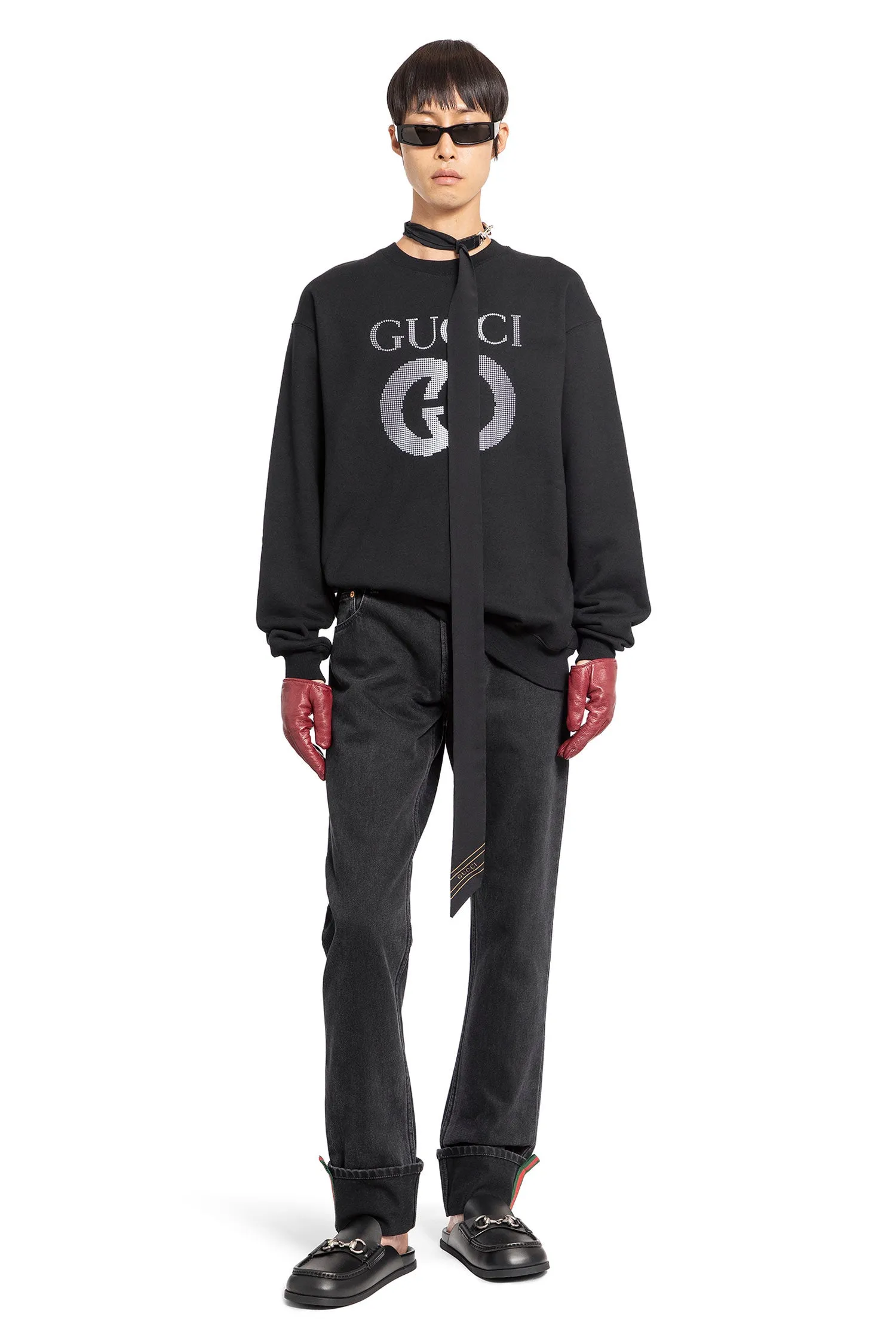 GUCCI MAN BLACK SWEATSHIRTS