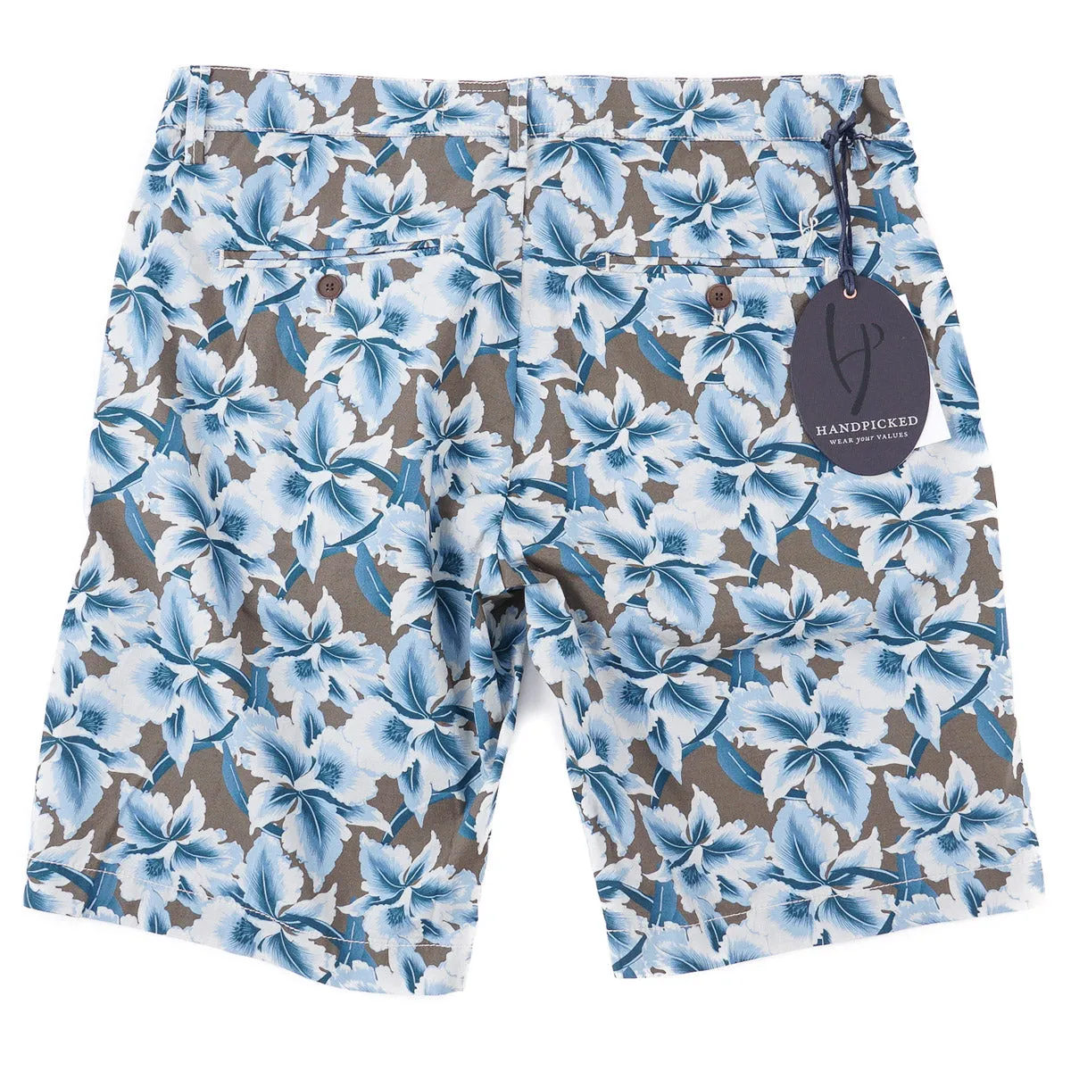 Handpicked Floral Print Cotton Shorts