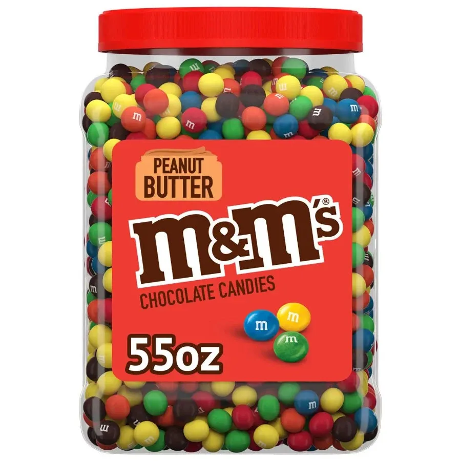 M&M's Peanut Butter Milk Chocolate Candy Jar - 55 Oz