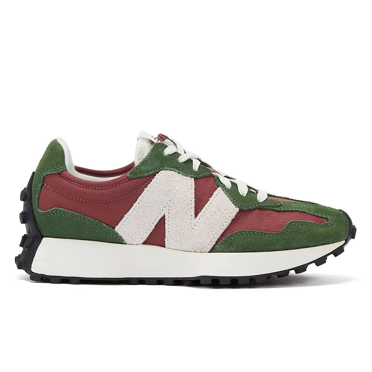 New Balance 327 Women's Green/Burgundy Trainers