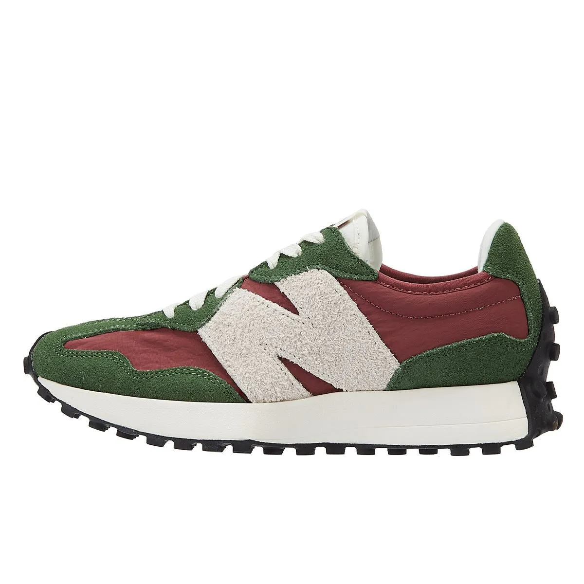 New Balance 327 Women's Green/Burgundy Trainers