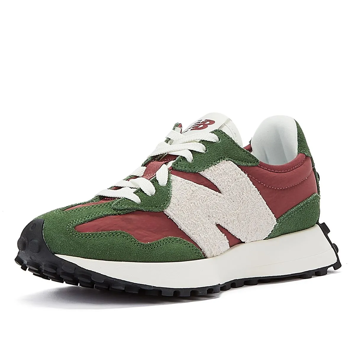 New Balance 327 Women's Green/Burgundy Trainers