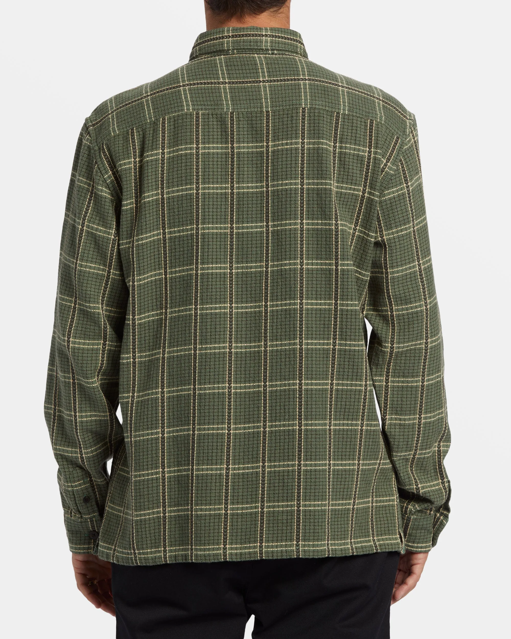 Offshore Jacquard Flannel Long Sleeve Shirt - Fern