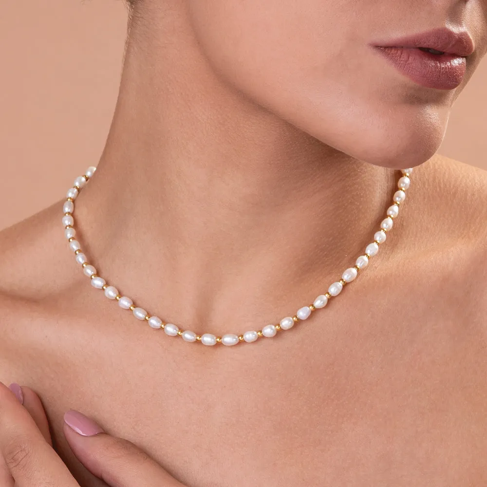 Pearly Bliss Beads Necklace