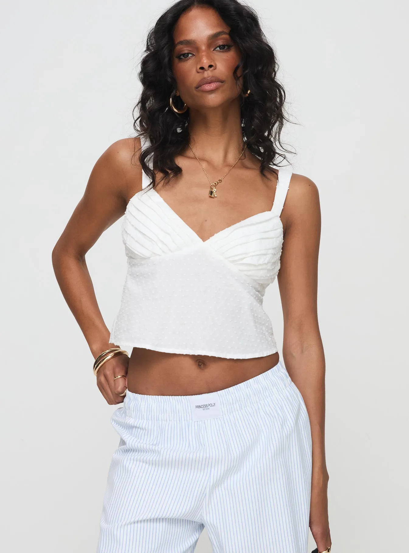 Prevost Cami Top White