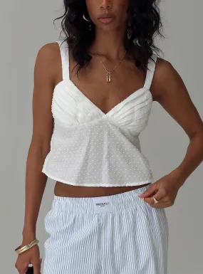 Prevost Cami Top White