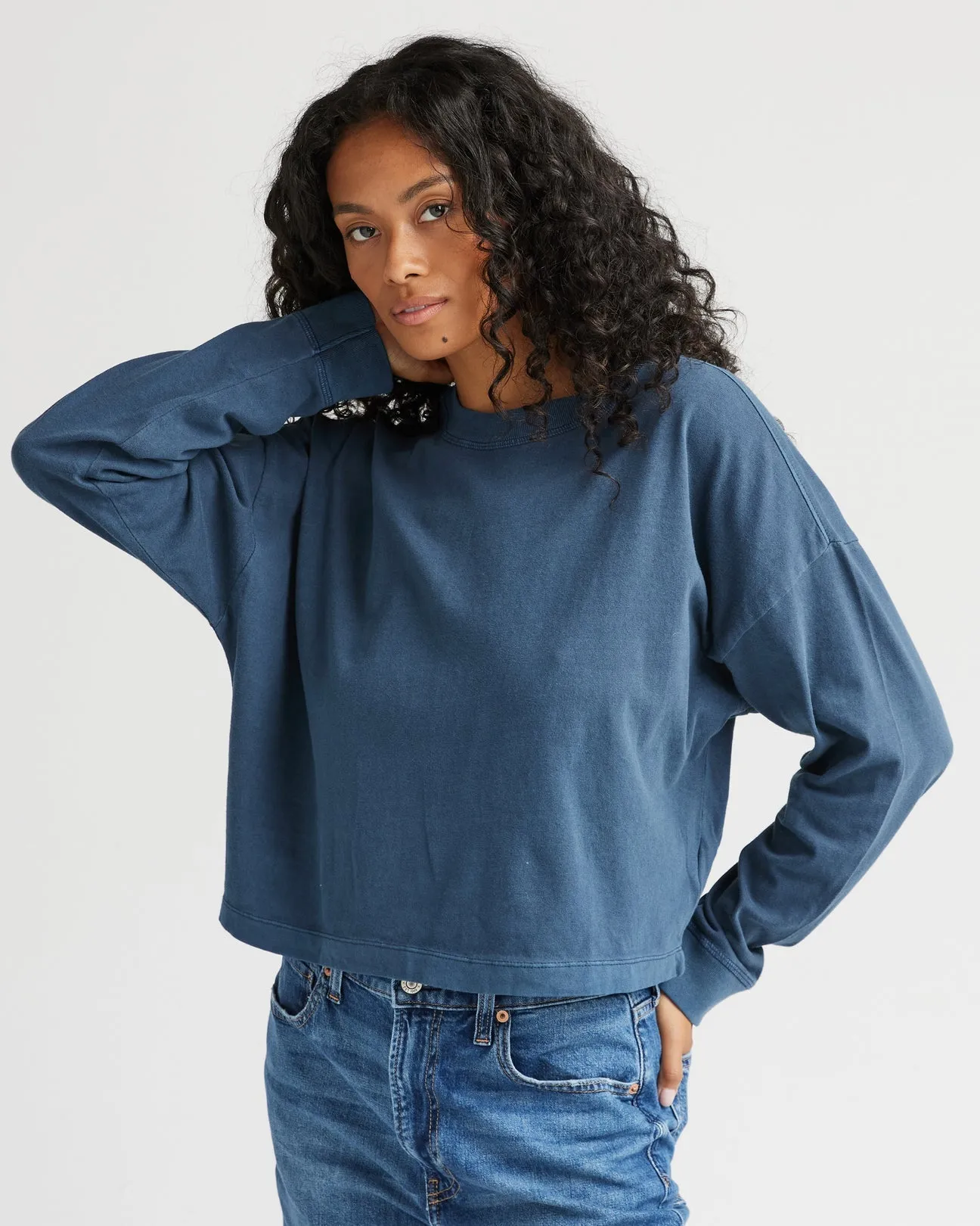 Relaxed Crop L/S Tee