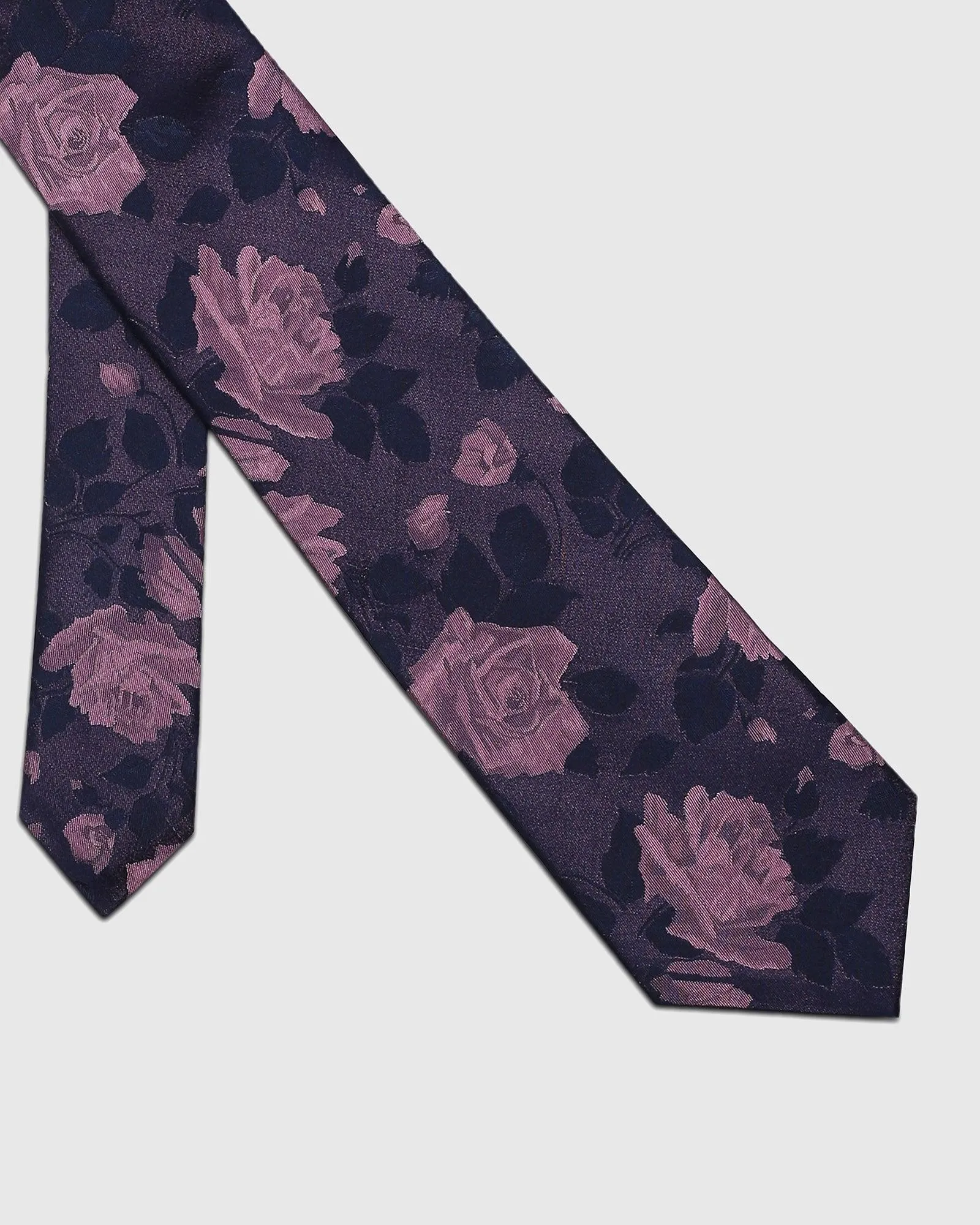 Silk Midnight Blue Printed Tie - Segol