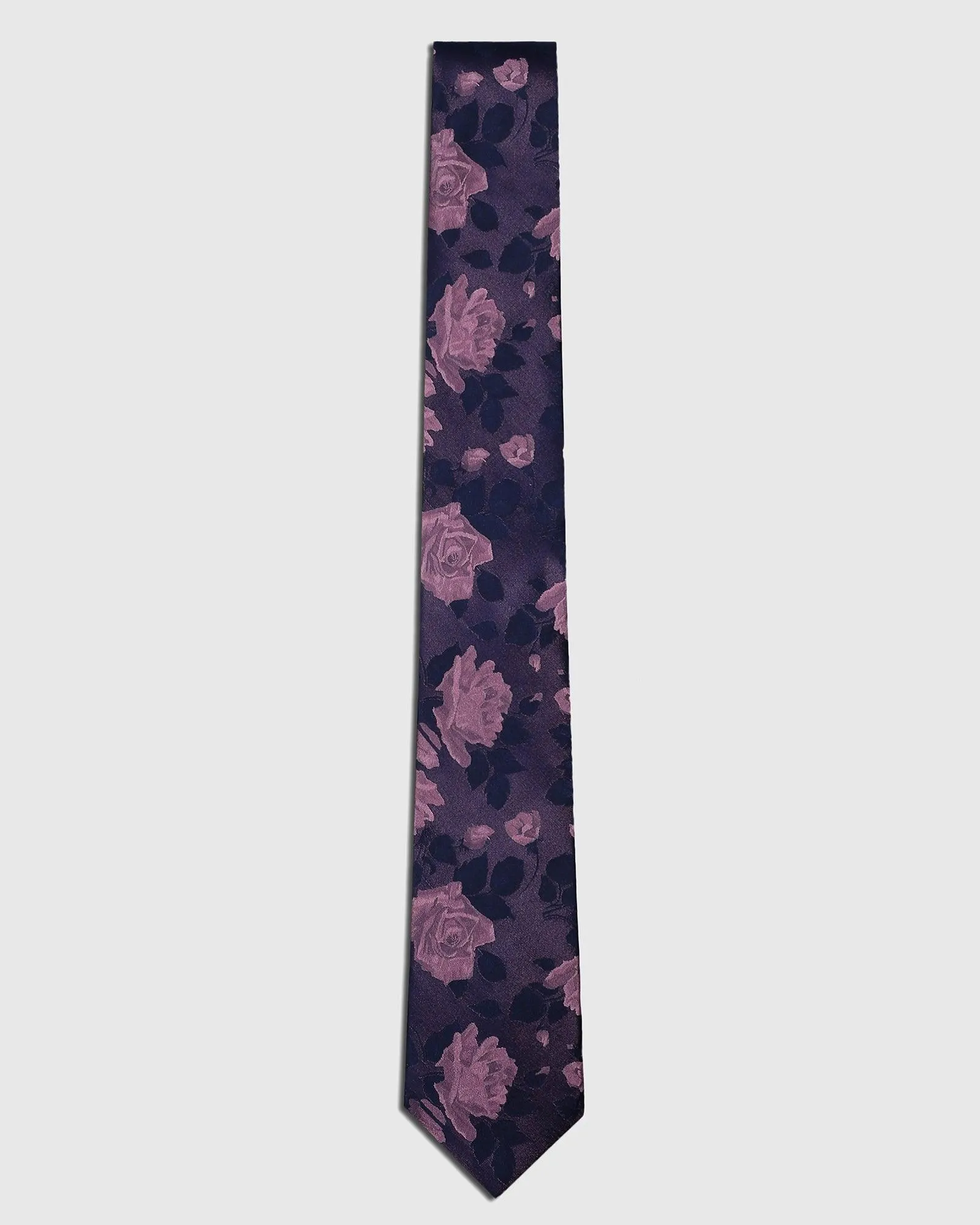 Silk Midnight Blue Printed Tie - Segol