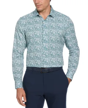 Slim Fit Total Stretch Floral Print Shirt