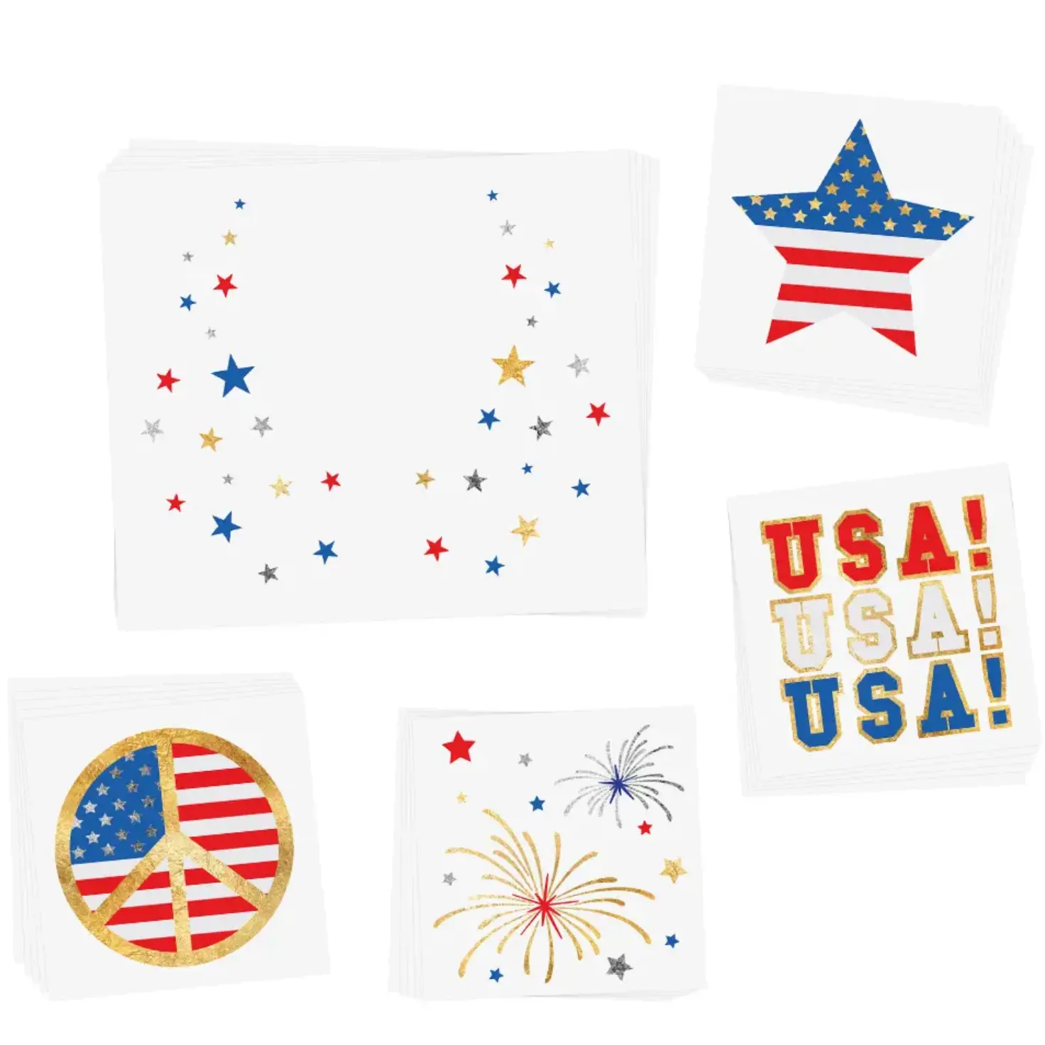 temporary tattoo american spirit variety set