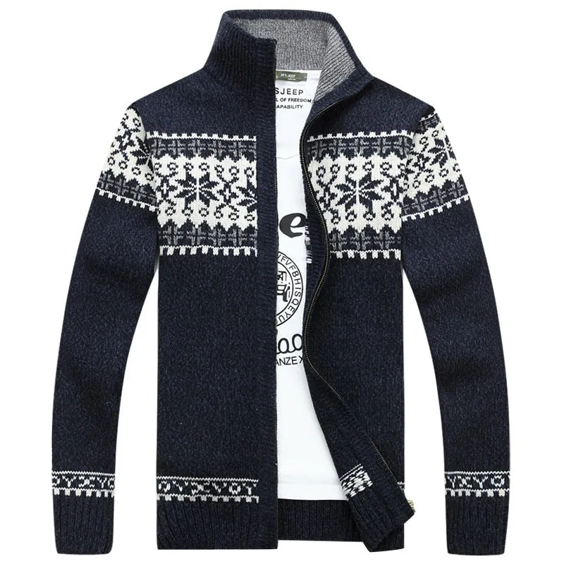 West Louis™ Christmas Snowflake Wool Sweater