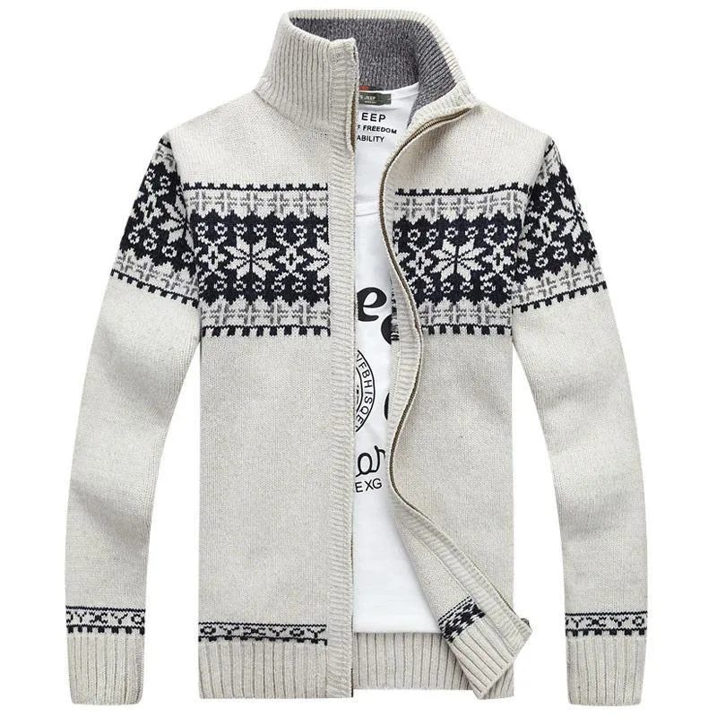 West Louis™ Christmas Snowflake Wool Sweater