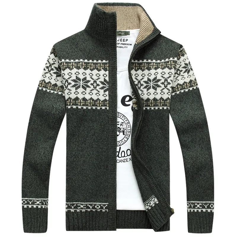 West Louis™ Christmas Snowflake Wool Sweater