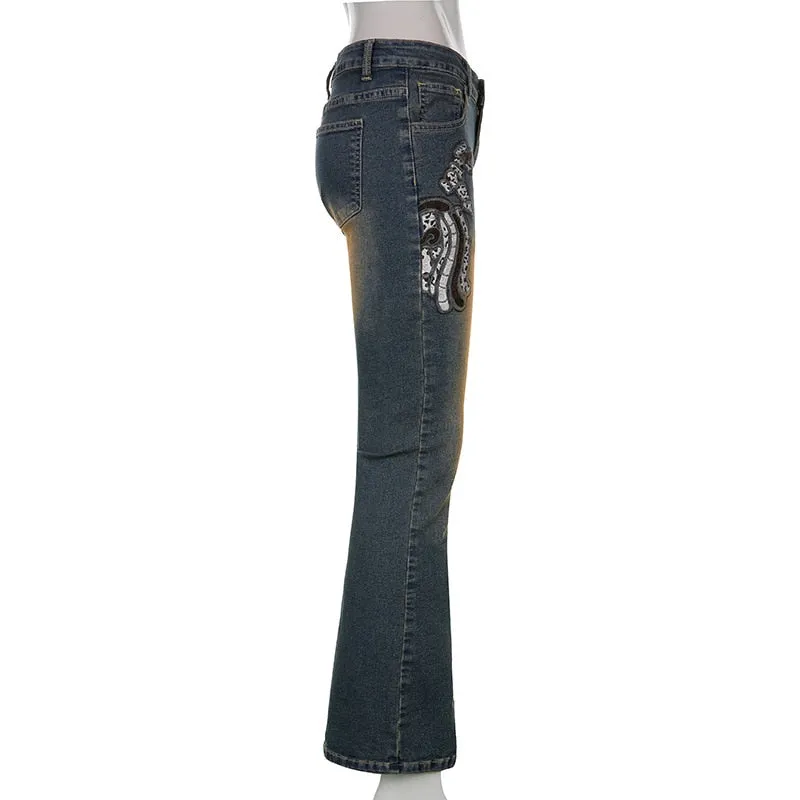 Women's Vintage Embroidered Jeans