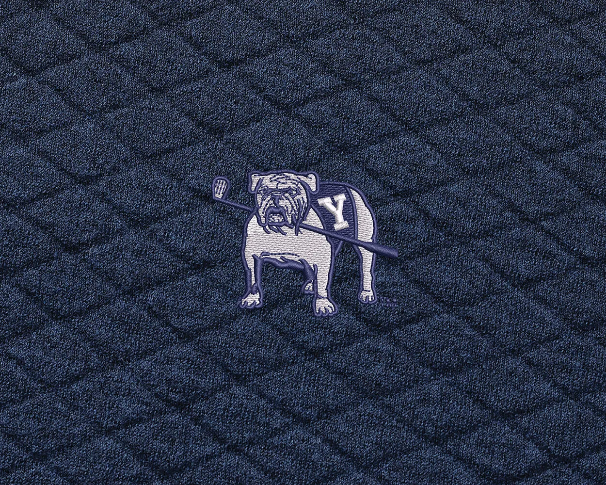 Yale Golf Course Wallace Sweater: Heathered Navy