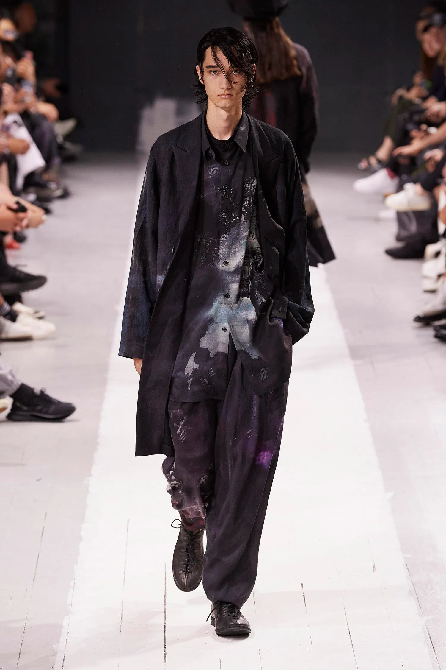 YOHJI YAMAMOTO MAN BLACK COATS