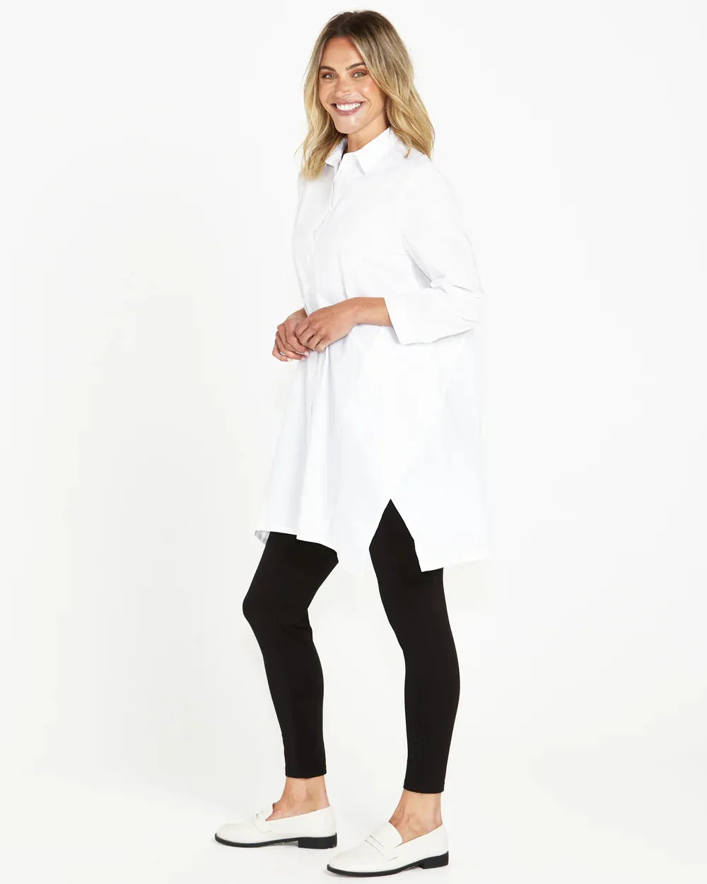 Zaida Tunic Shirt - White